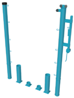 Стойки для большого тенниса с механизмом натяжения со стаканами - fgospostavki.ru - Белово