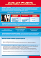 Таблица "Эвакуация населения" (100х140 сантиметров, винил) - fgospostavki.ru - Белово