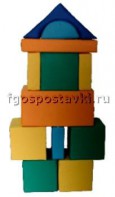 Мягкий модуль-конструктор "Городок" (12 элементов) - fgospostavki.ru - Белово