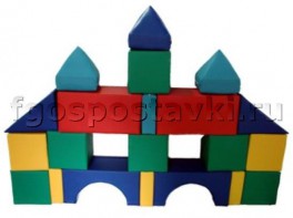 Мягкий модуль-конструктор "Городок" (21 элемент) - fgospostavki.ru - Белово