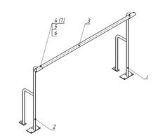 Станок хореографический напольный (1,5 метра, однорядный) - fgospostavki.ru - Белово