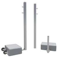 Бадминтонные стойки мобильные (с противовесами, на колесах) - fgospostavki.ru - Белово