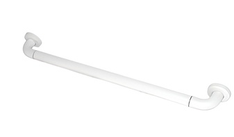 Поручень прямой с антибактериальным покрытием (белый) - fgospostavki.ru - Белово
