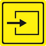 Тактильный знак (вход в помещение) 150х150 - fgospostavki.ru - Белово