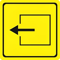 Тактильный знак (выход из помещения) 150х150 - fgospostavki.ru - Белово