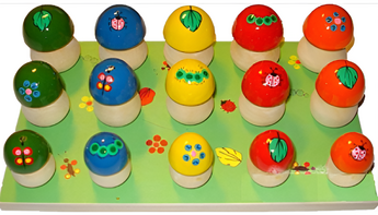 Развивающая игрушка для детей с нарушением слуха "Грибная полянка" - fgospostavki.ru - Белово