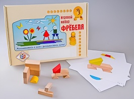 Игровой набор Фребеля "Конструктор деревянный без соединений-1" (Серия "Эксперимент") - fgospostavki.ru - Белово