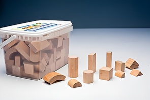 Игровой набор Фребеля "Конструктор" (111 элементов, бук, серия "Красота вокруг нас") - fgospostavki.ru - Белово