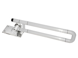 Поручень откидной с антибактериальным покрытием (белый) - fgospostavki.ru - Белово