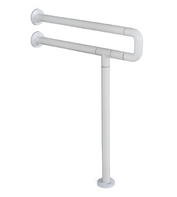 Поручень напольно-настенный с антибактериальным покрытием (белый) - fgospostavki.ru - Белово