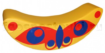 Мягкий модуль "Качалка-бабочка" (100х25х40 сантиметров) - fgospostavki.ru - Белово