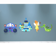 Комплект бизибордов «В сказочном королевстве» 4 в 1 - fgospostavki.ru - Белово