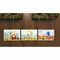 Комплект настенных панелей «Стройка» - fgospostavki.ru - Белово