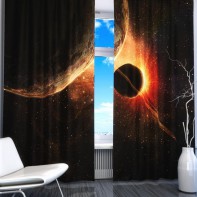 Комплект светонепроницаемых штор "Планеты" - fgospostavki.ru - Белово