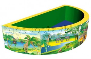 Сухой бассейн полукруглый с шелкографией - fgospostavki.ru - Белово