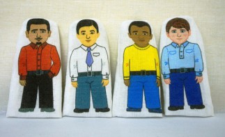 Набор пальчиковых кукол "Расы", 4 штуки - fgospostavki.ru - Белово