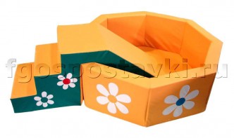 Сухой бассейн "Ромашка" восьмигранный со ступенькой - fgospostavki.ru - Белово