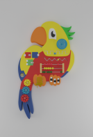 Бизиборд «Разноцветный попугай» - fgospostavki.ru - Белово