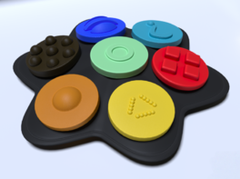 Полностью тактильный коммуникатор 7-кнопочный многоуровневый - fgospostavki.ru - Белово