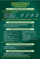 Стенд "Правила выполнения лабораторных работ по биологии" Вариант 1 - fgospostavki.ru - Белово