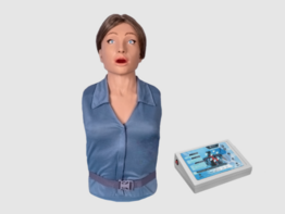 Тренажер-манекен взрослой пострадавшей женщины "Ирина" (голова, торс) для отработки приемов сердечно-легочной реанимации - fgospostavki.ru - Белово