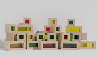 Детский развивающий набор из разноцветных элементов - fgospostavki.ru - Белово