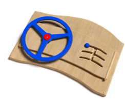 Дидактическая панель с автомобильным рулем - fgospostavki.ru - Белово