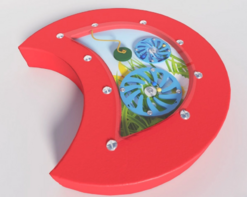 Настенный игровой модуль в виде части гусеницы с весами - fgospostavki.ru - Белово