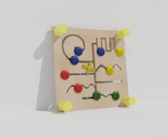 Тактильно-развивающая панель с лабиринтами - fgospostavki.ru - Белово