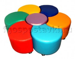 Комплект пуфиков "Цветик" - fgospostavki.ru - Белово