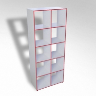 Шкаф открытый многосекционный ТР10 ЛДСП  - fgospostavki.ru - Белово