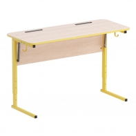 Стол ученический двухместный с наклоном столешницы (0-24°) на прямоугольной трубе - fgospostavki.ru - Белово