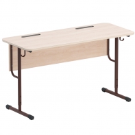 Стол двухместный ученический на круглой трубе - fgospostavki.ru - Белово