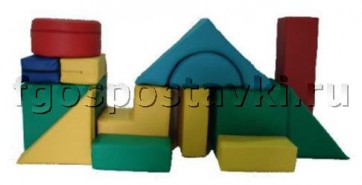 Мягкий модуль-конструктор "Стройка" (14 элементов) - fgospostavki.ru - Белово