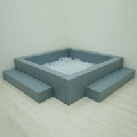 Сухой бассейн с шариками и RGB-подсветкой 190х190 см - fgospostavki.ru - Белово