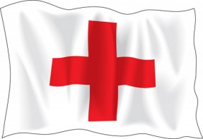 Флаг Красного креста - fgospostavki.ru - Белово