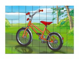 Магнитный пазл "Велосипед" - fgospostavki.ru - Белово