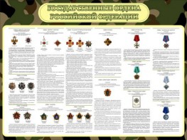 Стенд "Государственные ордена РФ" - fgospostavki.ru - Белово