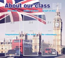 Стенд "About our class" - fgospostavki.ru - Белово