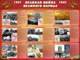 Стенд "Великая война Великого народа" Вариант 1 (9 блоков) - fgospostavki.ru - Белово