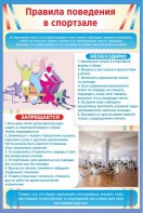 Стенд "Правила поведения в спортзале №1" - fgospostavki.ru - Белово