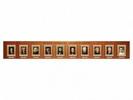 Стенд-лента "Портреты зарубежных детских писателей" - fgospostavki.ru - Белово