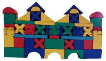 Мягкий модуль-конструктор "Замок" (46 элементов) - fgospostavki.ru - Белово