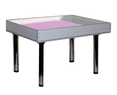 Световой столик для рисования песком напольный 80х60 сантиметров мультиколор с кармашком для песка - fgospostavki.ru - Белово