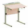 Стол ученический с наклоном столешницы (0-15°) на прямоугольной трубе - fgospostavki.ru - Белово