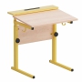 Стол ученический с наклоном столешницы (0-15°) на прямоугольной трубе - fgospostavki.ru - Белово