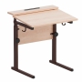 Стол ученический с наклоном столешницы (0-15°) на прямоугольной трубе - fgospostavki.ru - Белово