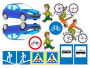 Магнитно-маркерная доска "Дорожные правила пешехода" с комплектом тематических магнитов - fgospostavki.ru - Белово