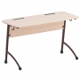 Стол двухместный ученический регулируемый на плоскоовальной трубе - fgospostavki.ru - Белово