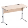 Стол ученический двухместный с наклоном столешницы (0-24°) на плоскоовальной трубе - fgospostavki.ru - Белово